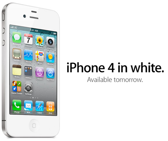 iphone4 in white พร้อมวางขายแล้ว iPhone4 สีขาว