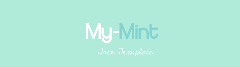 [Template]  ใหม่เทมเพลทสีพาสเทล “My-Mint”
