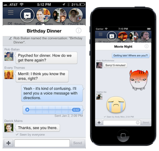 Chat Head จาก Facebook Home มาโผล่แล้วใน iOS