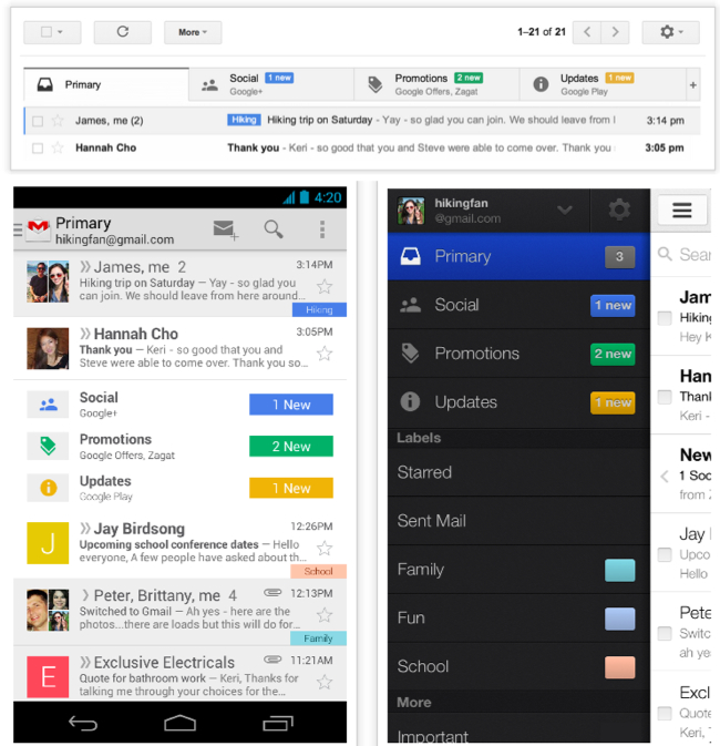 Gmail โฉมใหม่ ช่วยจัดระเบียบได้อยู่หมัด!