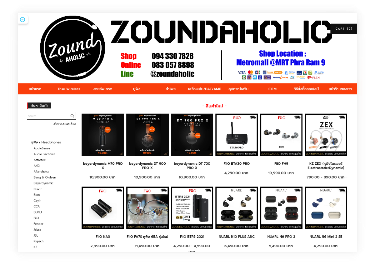 Zoundaholic - Website