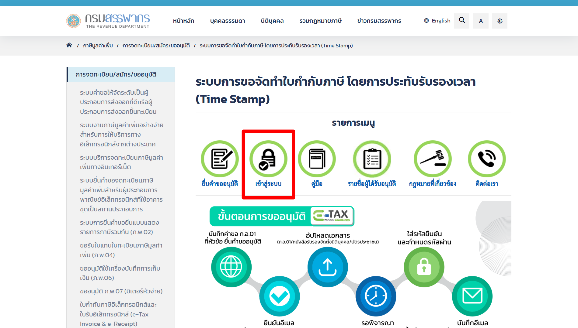 #9 Step E-Tax Invoice by Time Stamp