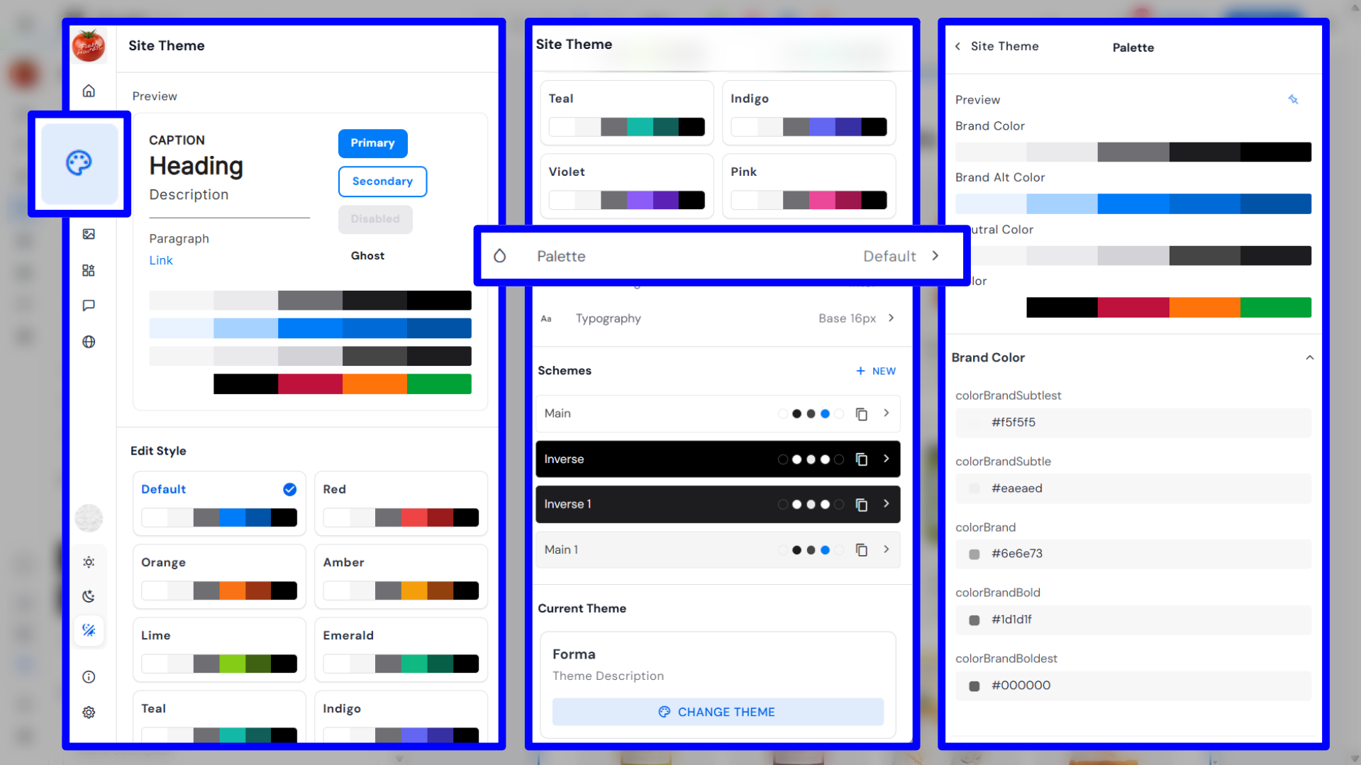 Theme colors