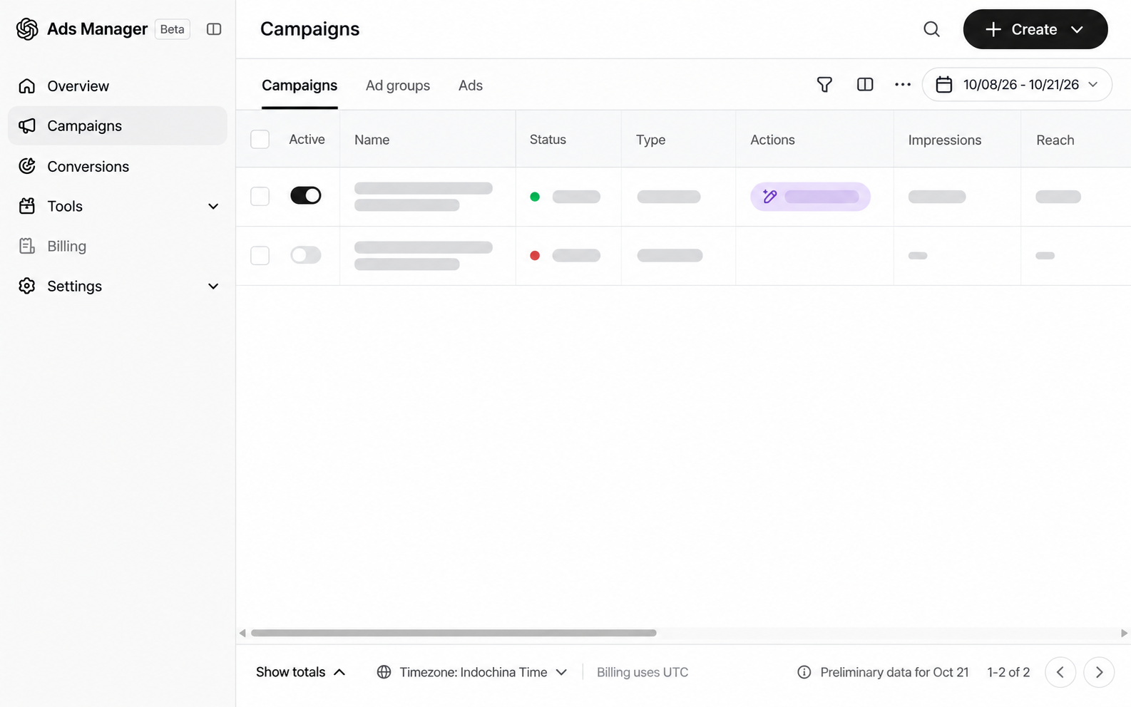 ChatGPT Ads Dashboard